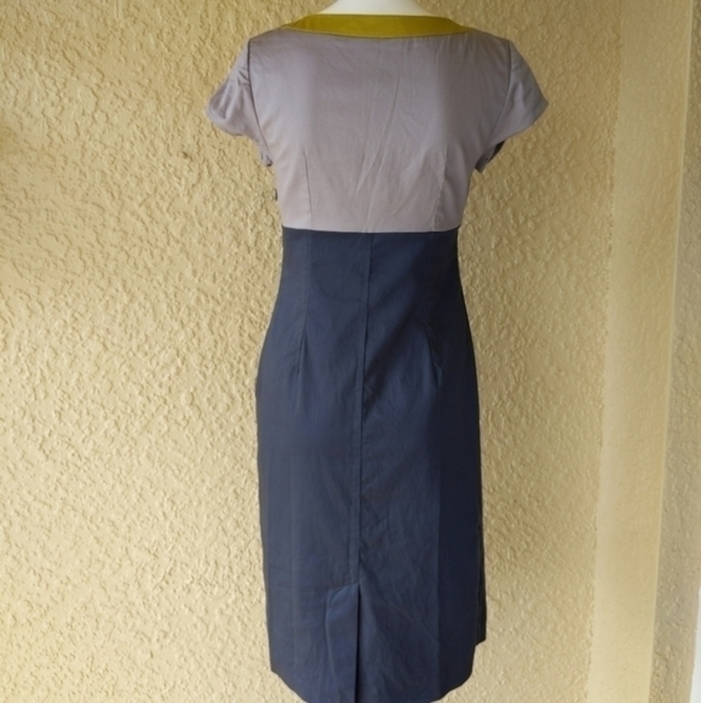 Boden Carmen beaded color blocking sheath dress - Picture 4 of 6